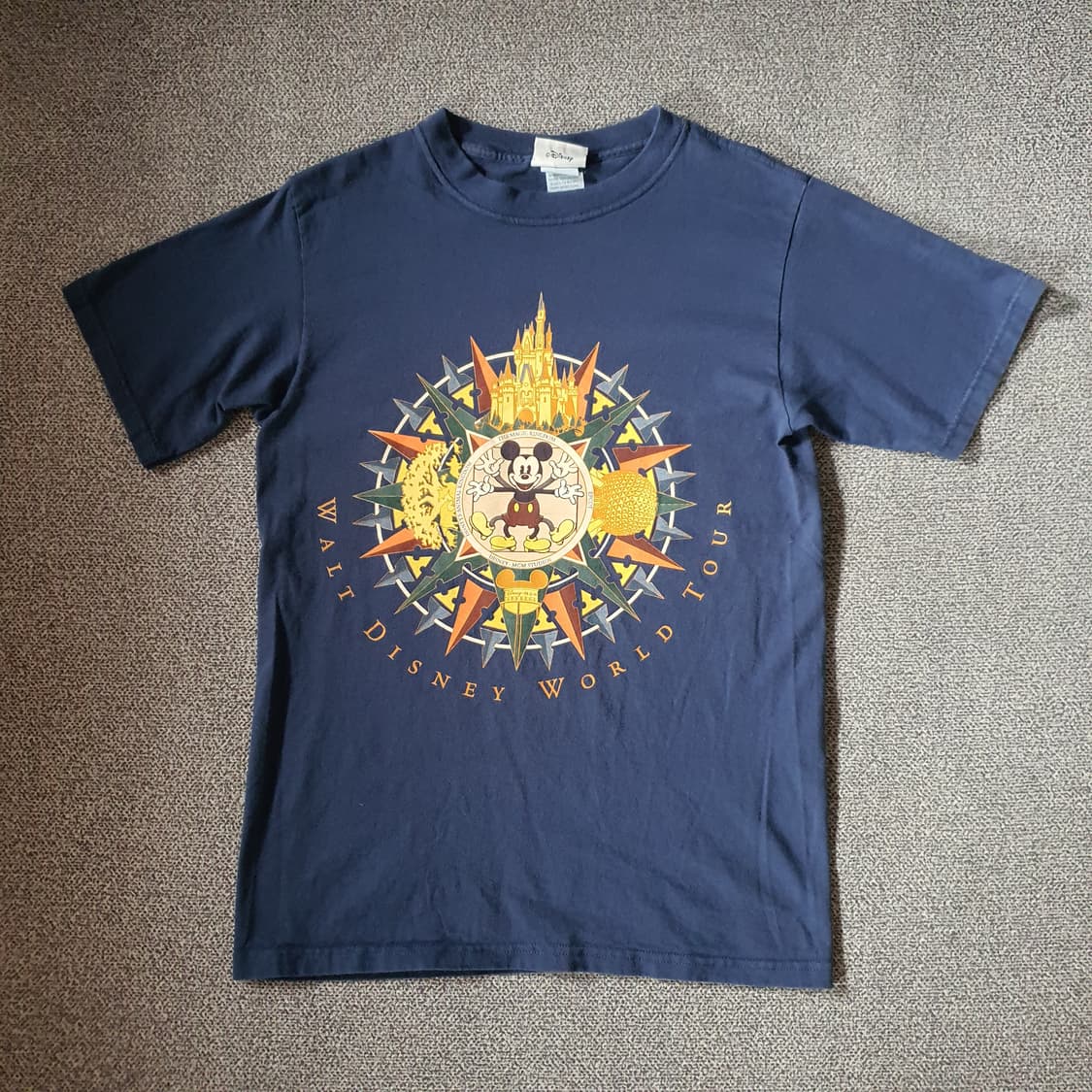 90s 월트디즈니  월드투어 미키 마우스 티셔츠 no.49 상품이미지1