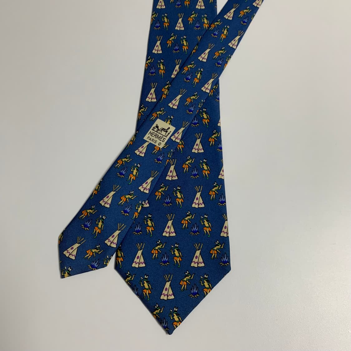 에르메스(HERMES) 명품 결혼식넥타이 A+등급 9cm 상품이미지3