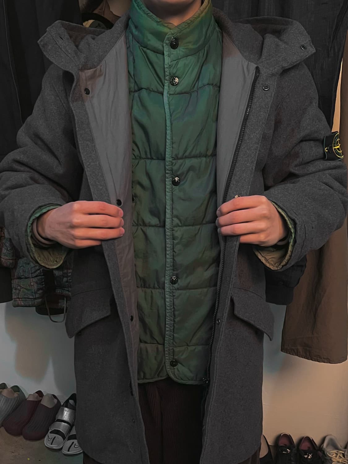 98AW 스톤아일랜드 아카이브 울 라이너 코트 상품이미지3