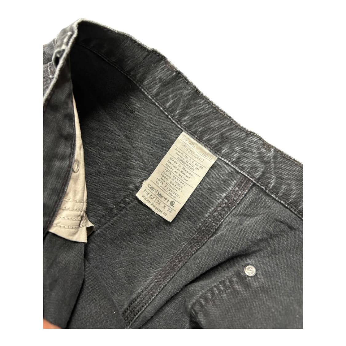 XL) 칼하트 블랙 페이딩 더블니 워크팬츠 BC-046 상품이미지4