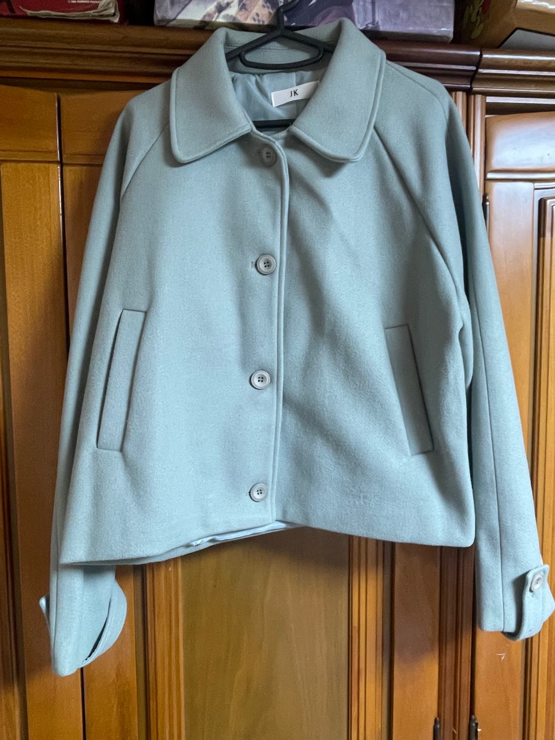 jk 민트 숏 코트 상품이미지1