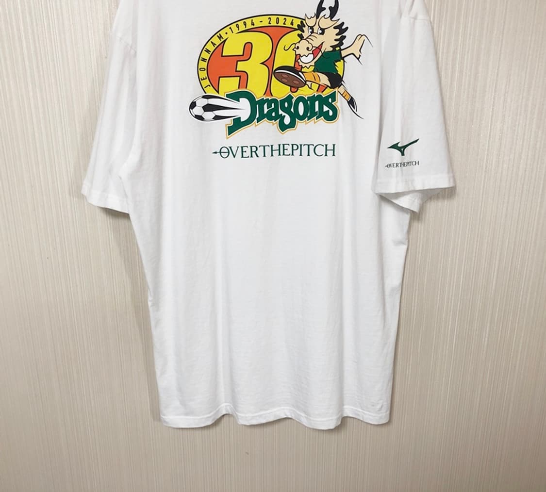 오버더피치X전남드래곤즈 창단30주년X미즈노 레트로티셔츠 XL 상품이미지10