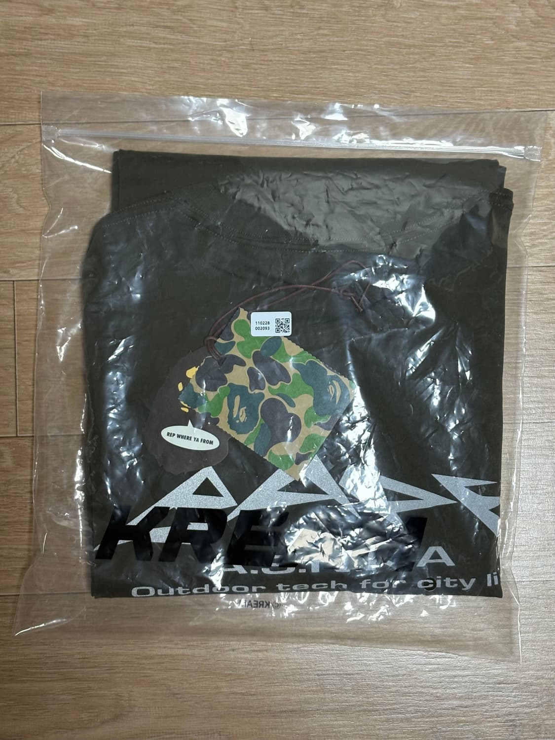 베이프 리플렉티브 프린트 롱슬리브 올리브 XXL 상품이미지4