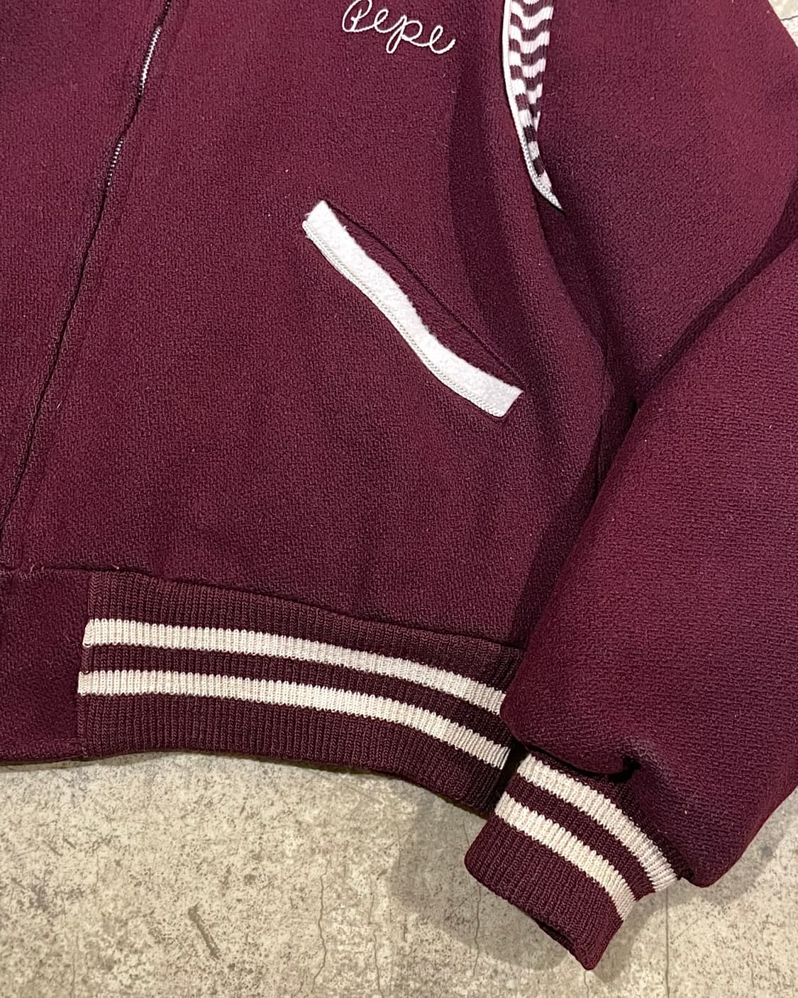 60's Butwin 리버시블 울/나일론 어워드 재킷 (B5165) 상품이미지4