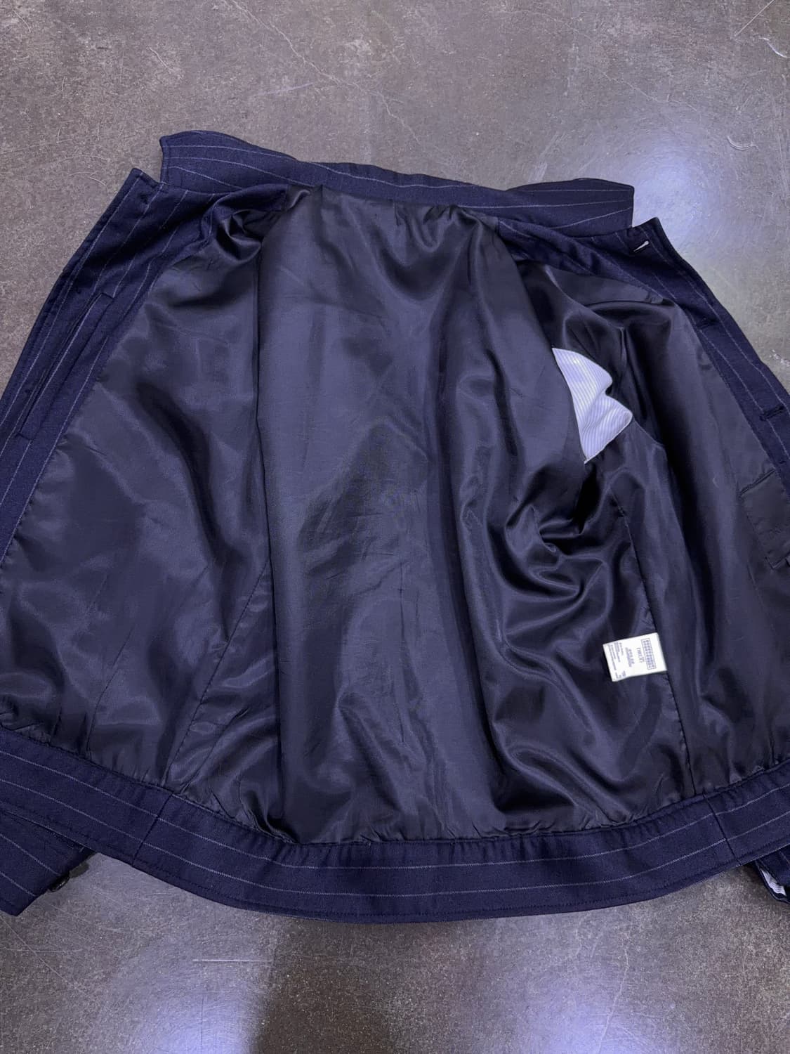 드러그옴므 스트라이프 울 트러커 블루종 자켓 S 상품이미지10