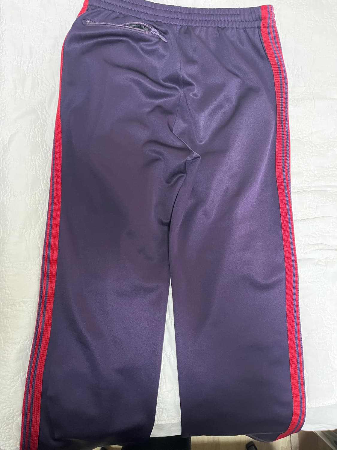 니들스 트랙팬츠 퍼플레드 보라빨강 스트레이트 상품이미지3