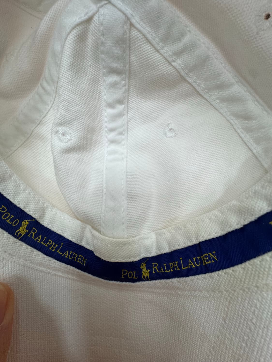 🧢 Polo 폴로 랄프로렌 빅포니 자수 캡 (오프화이트, 골드자수) 상품이미지8