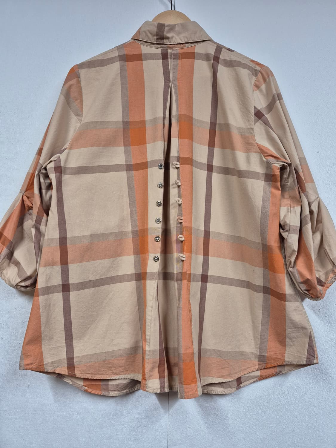 체크 루즈 블라우스 상품이미지2