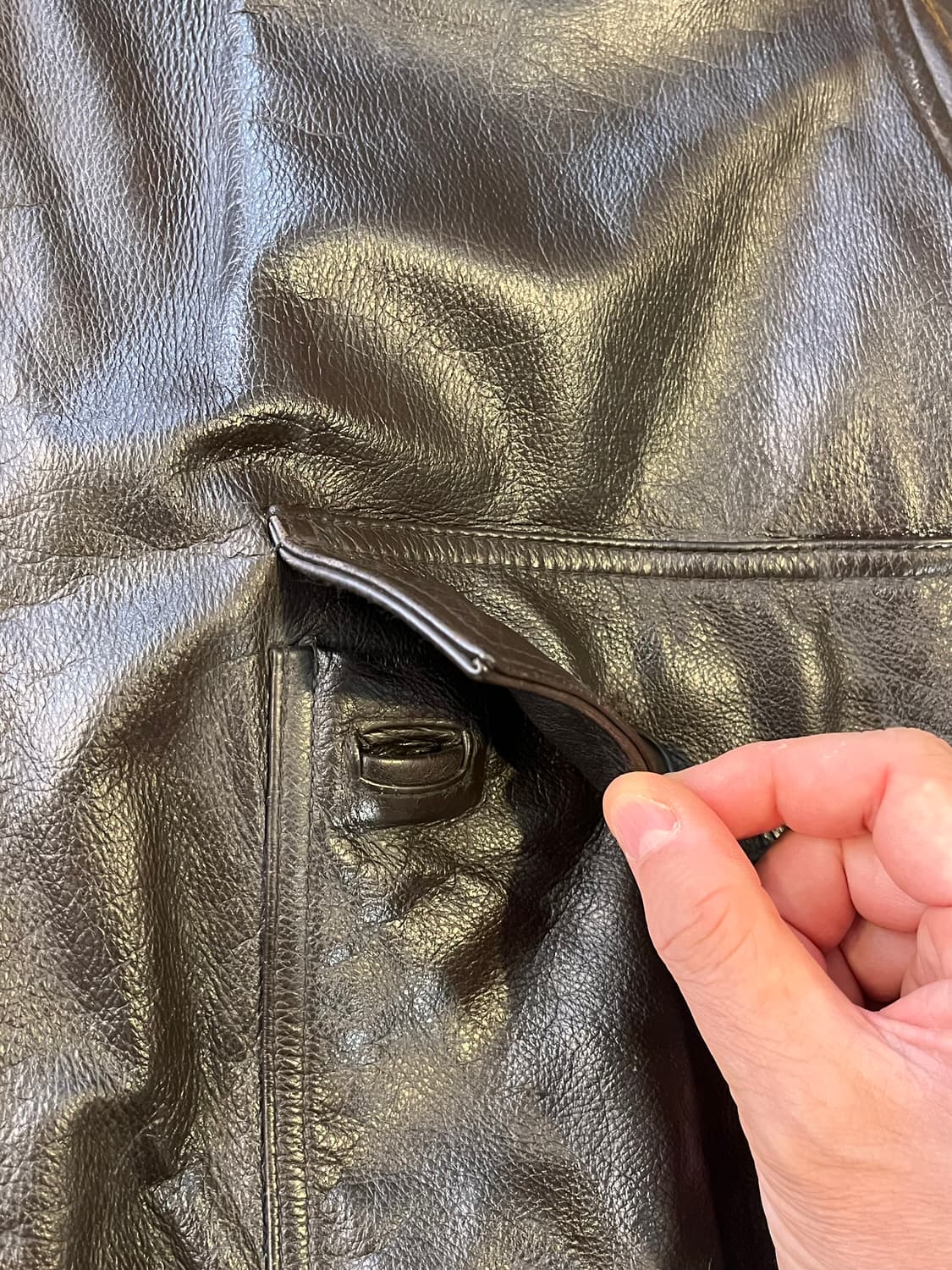 대한민국 공군 조종사 가죽 점퍼 (100) 상품이미지6