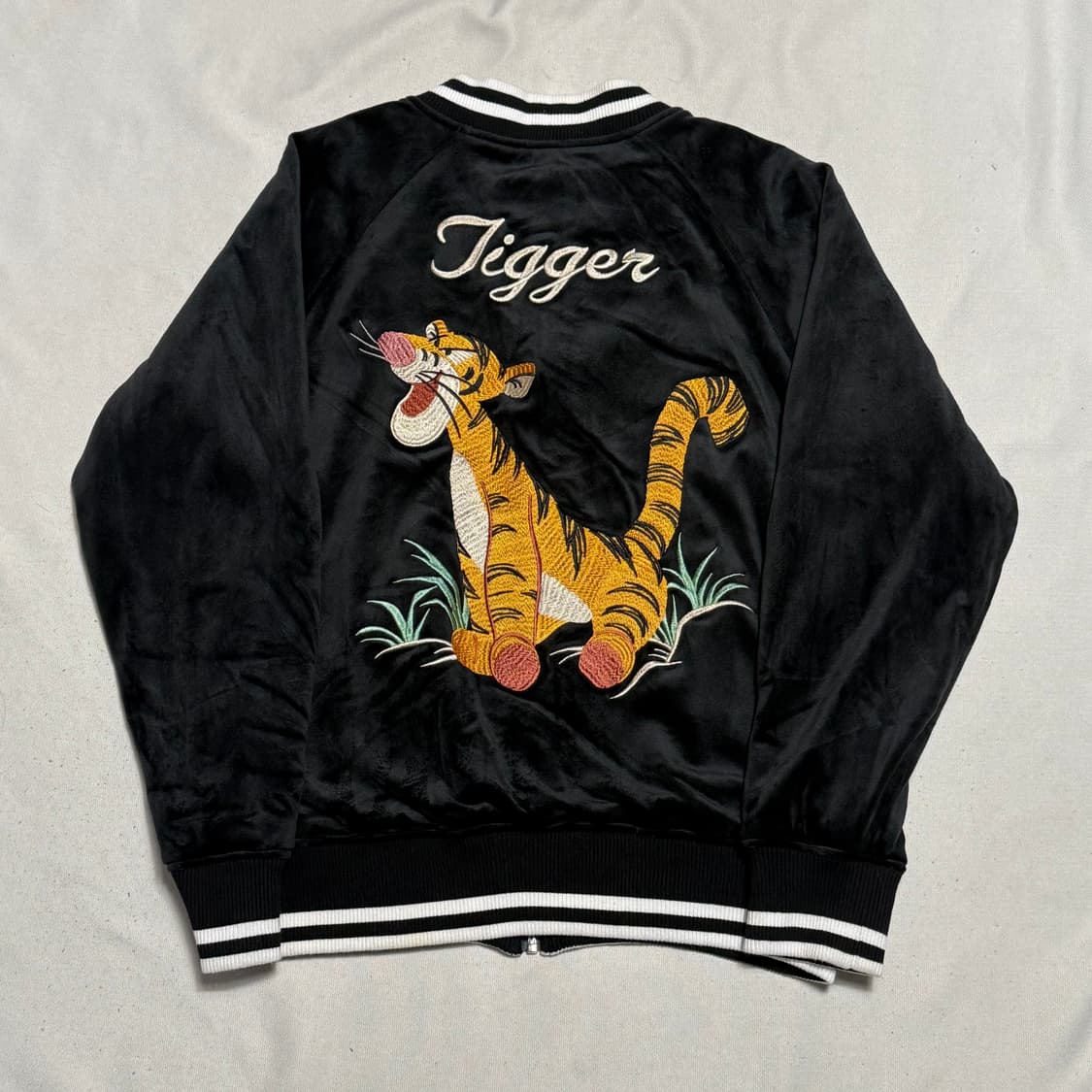 S 도쿄 디즈니 리조트 위니더푸 티거 자수 벨벳 스카잔 상품이미지2