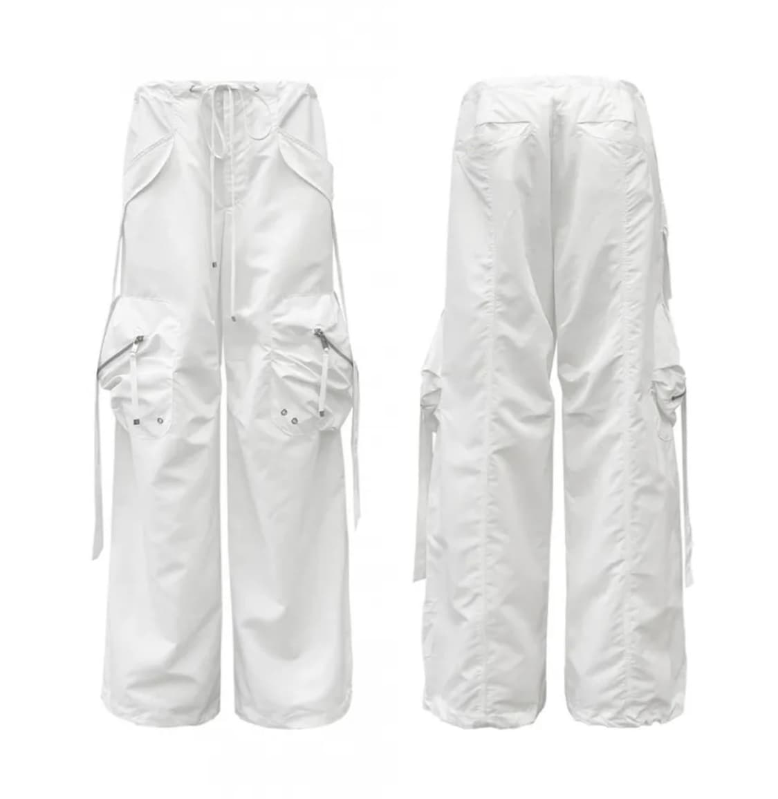 나체 convex tie cargo pants 카고 바지 화이트  상품이미지1