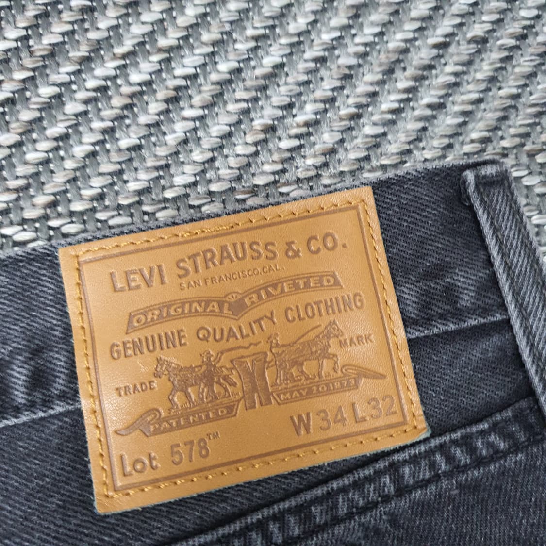 리바이스 578 와이드 데님 청바지 남자34 상품이미지6