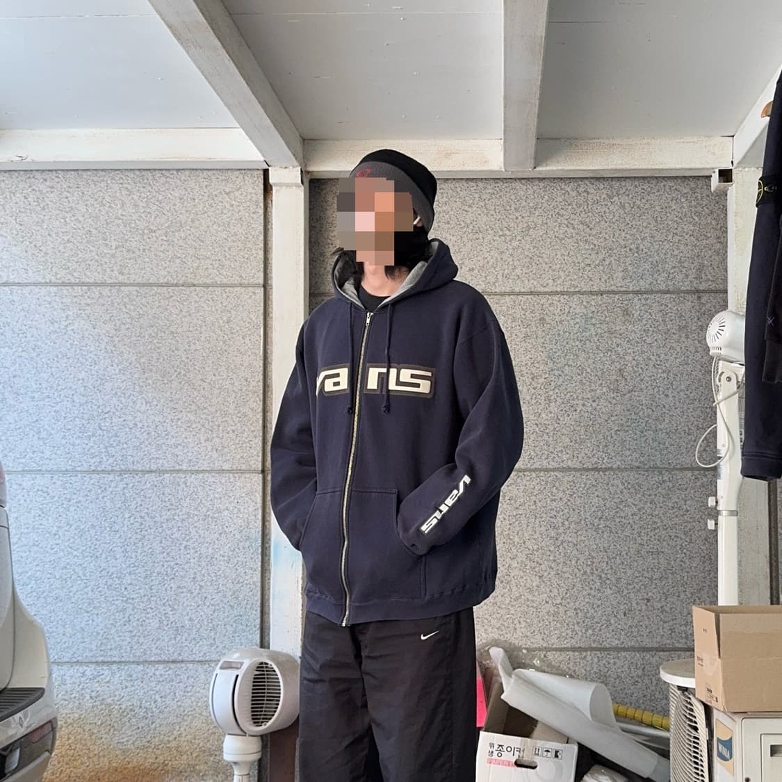 00s 반스 스펠아웃 로고 후드집업 상품이미지1