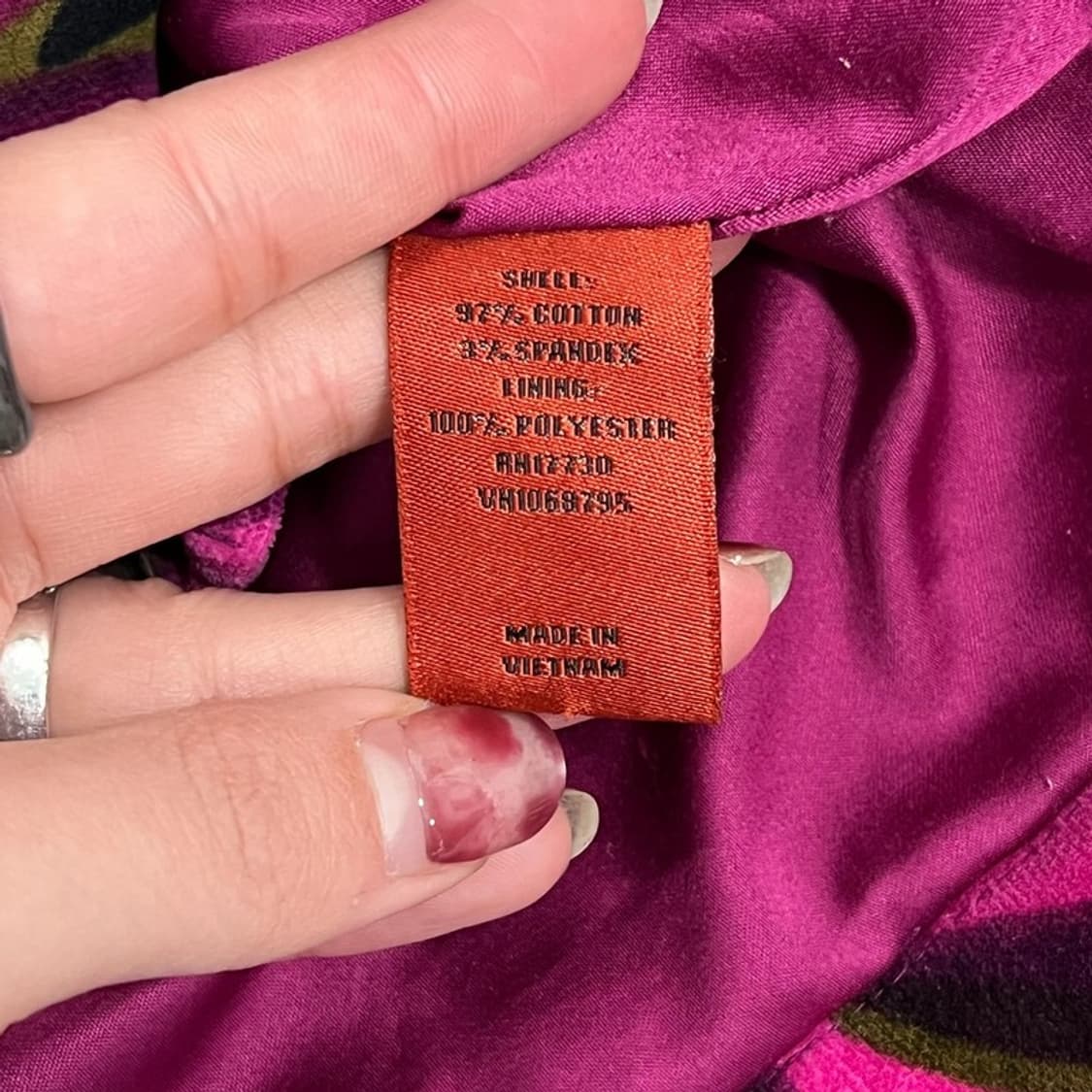 미쏘니 플라워패턴 더블 자켓 v0770 상품이미지6