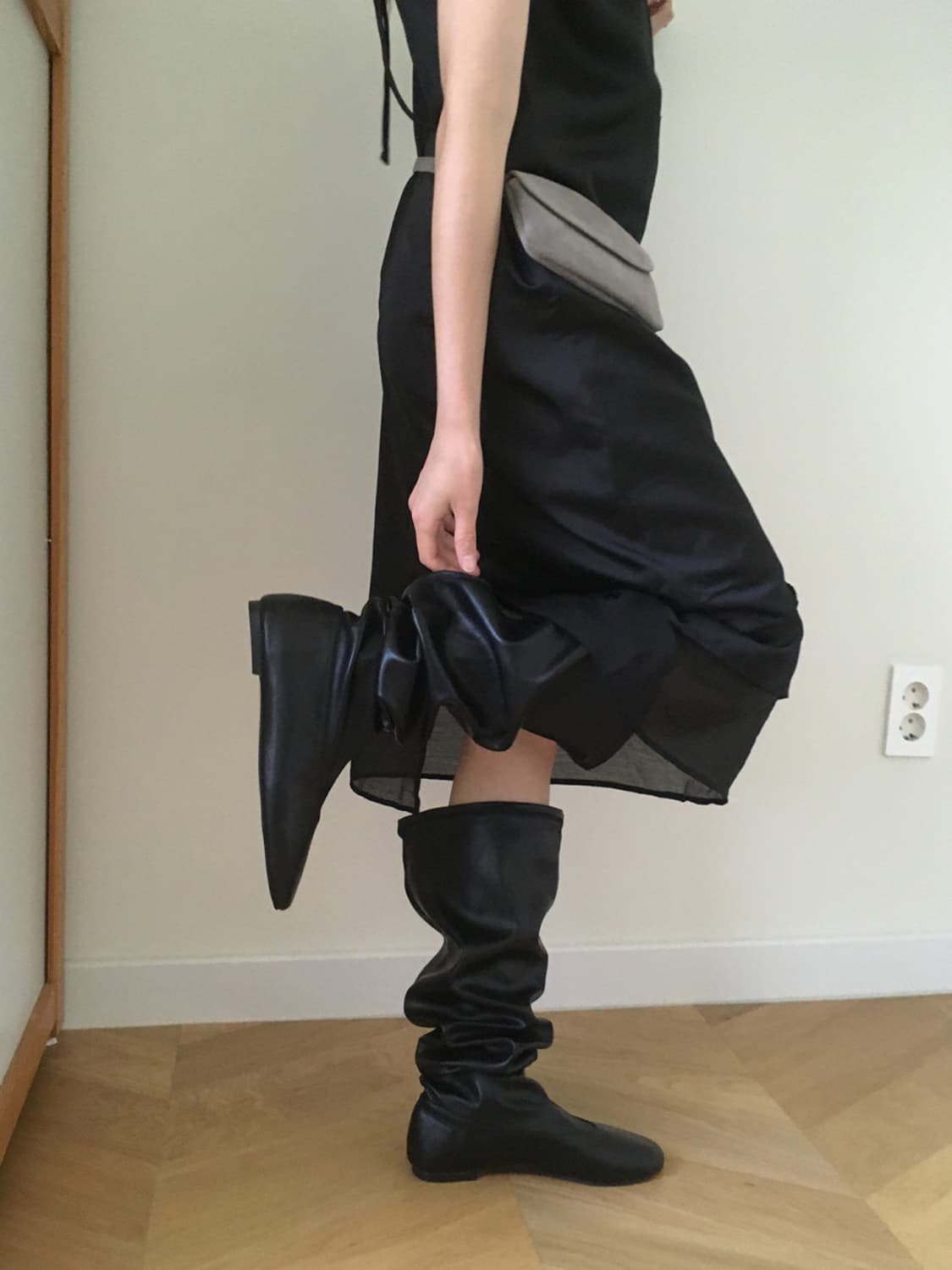 미엔느 mienne 소프트 하이 플랫 롱부츠 상품이미지1