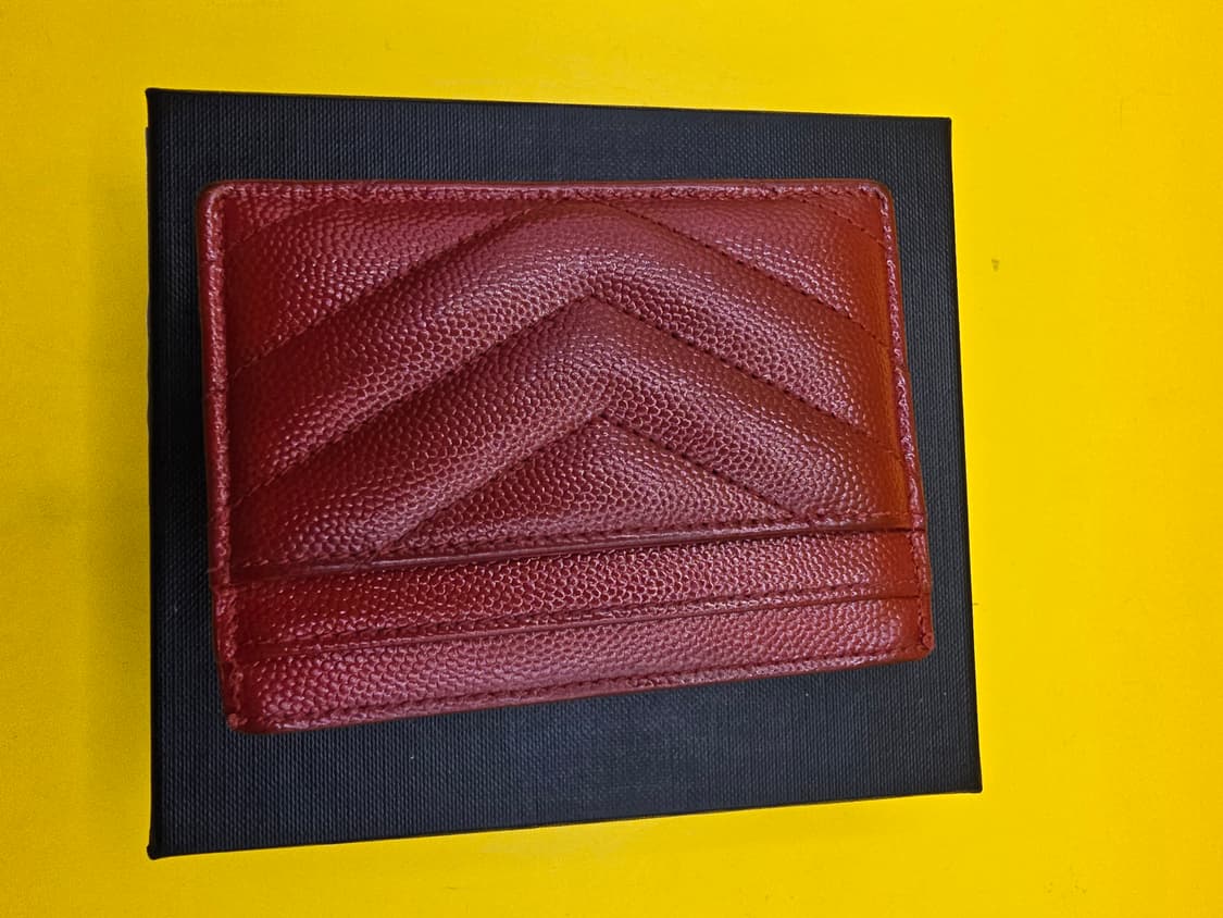 생로랑 YSL 카드지갑 (레드/은장, 풀구성) 상품이미지3