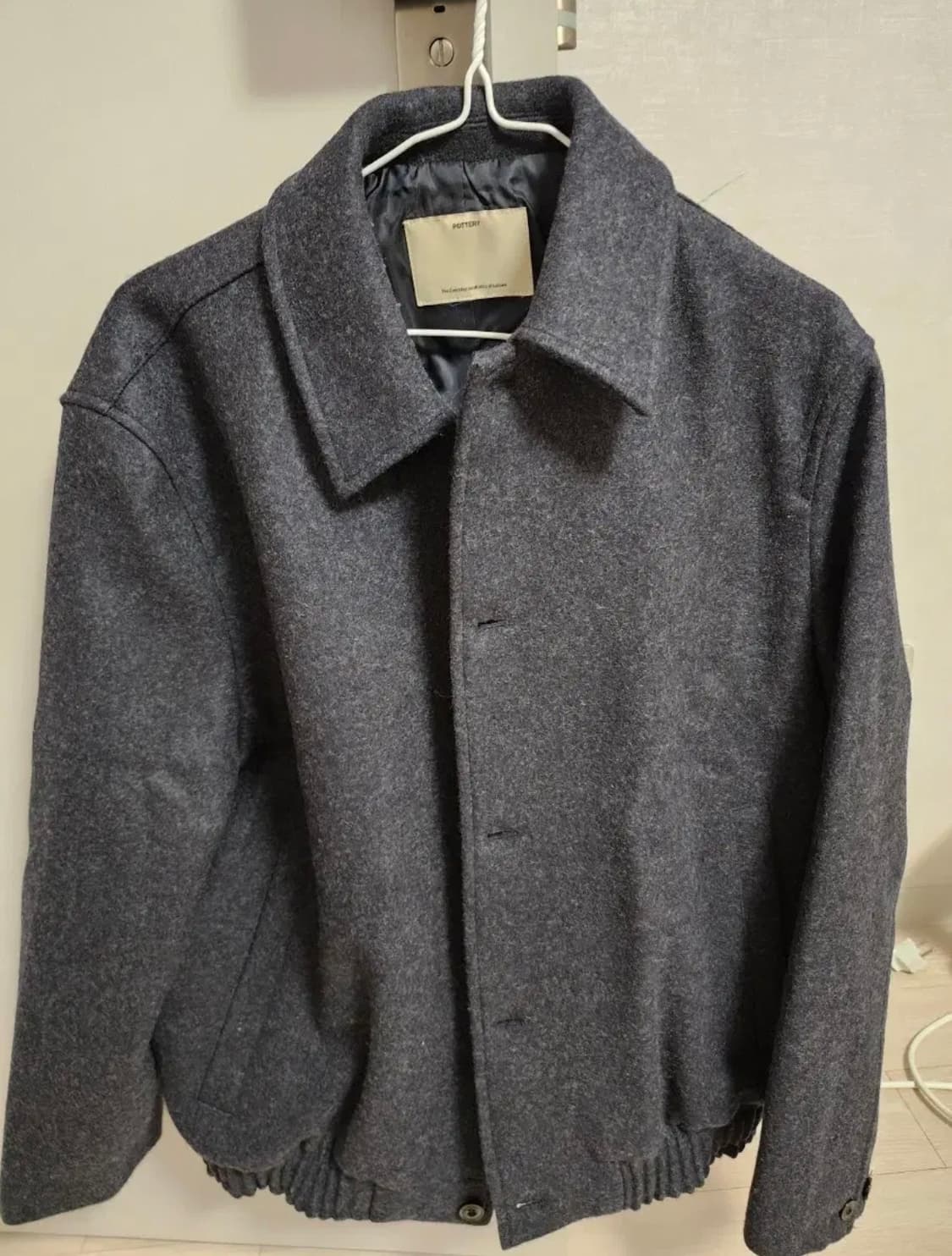 POTTERY 울 블루종 자켓 멜란지 네이비 1사이즈 상품이미지1