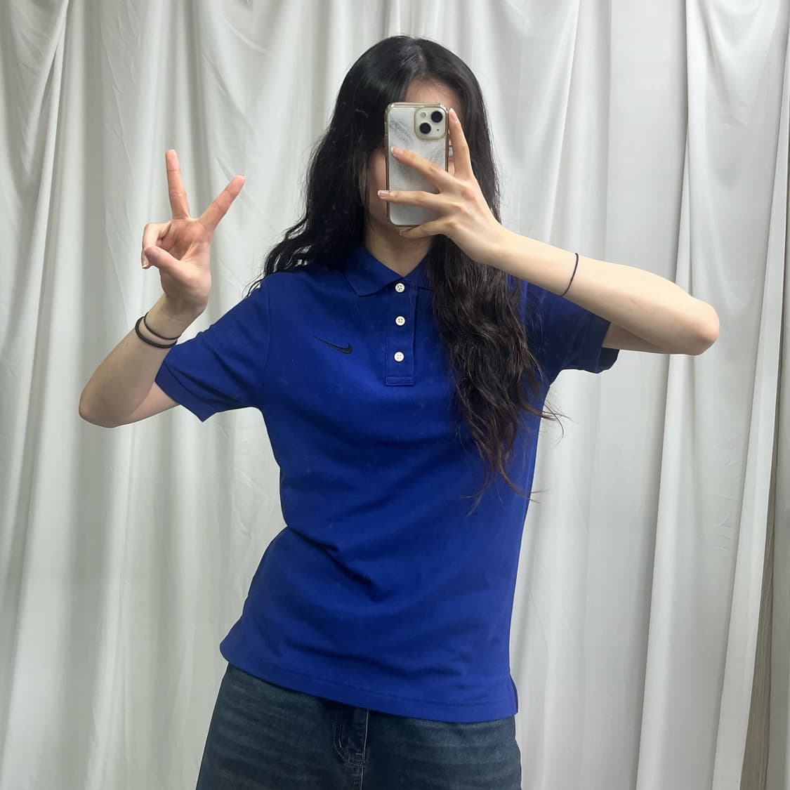 Nike blue collar T-shirts 상품이미지1