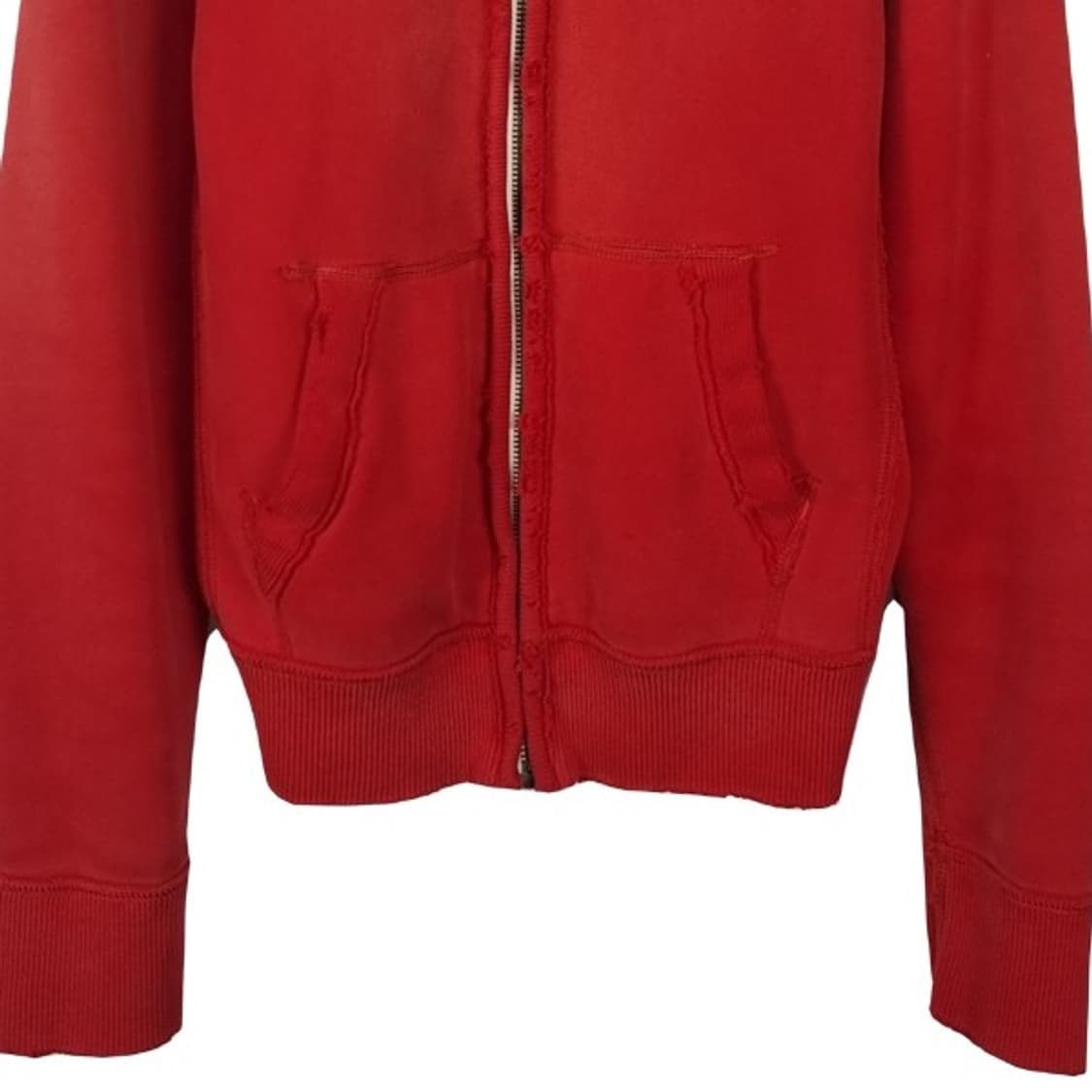 [아베크롬비] Y2K 빈티지 로고 패치 후드 집업 레드 M19084 상품이미지5