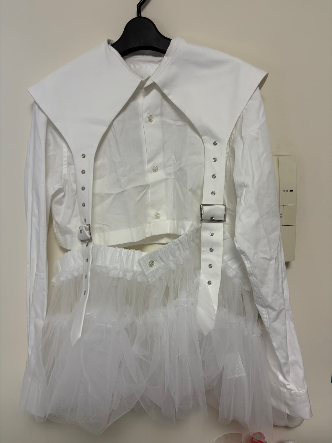 noir kei ninomiya 25ss 화이트 블라우스 M 상품이미지1