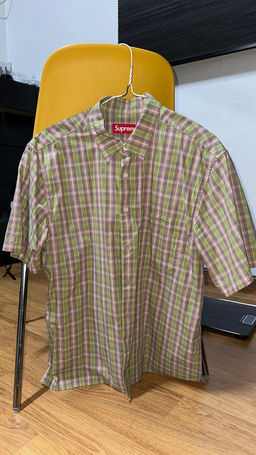 Supreme Loose Fit Mini Plaid S/S Shirt 상품이미지1