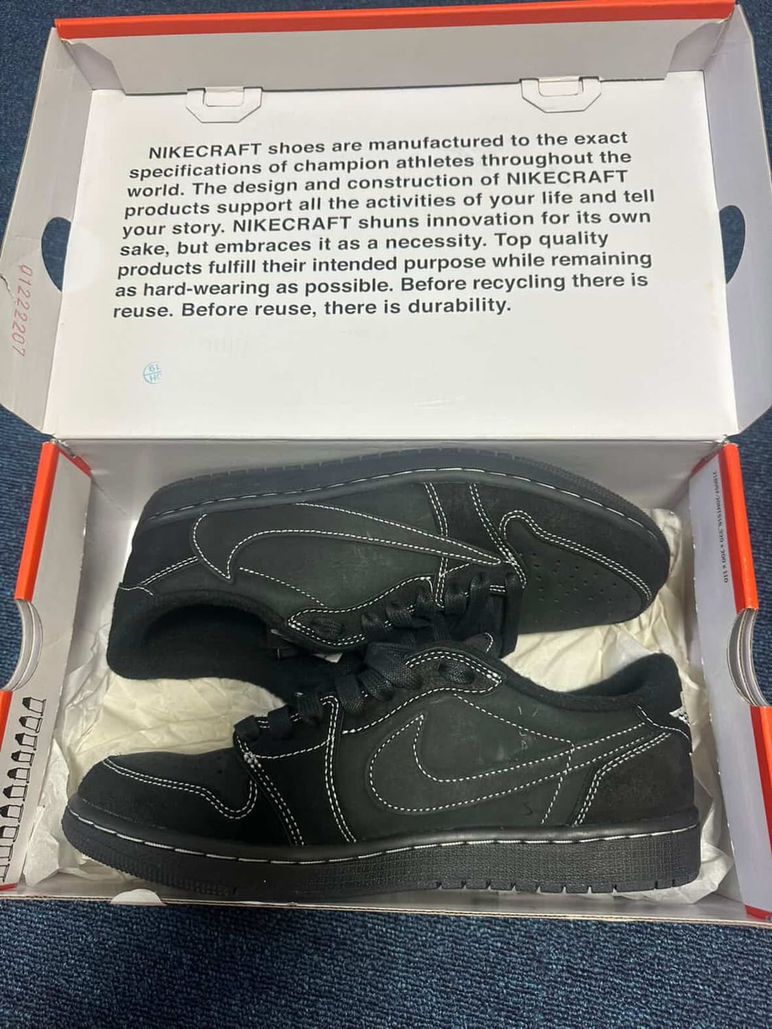 나이키 조던 1 X 스캇 레트로 OG 팬텀 로우 스니커즈 상품이미지1