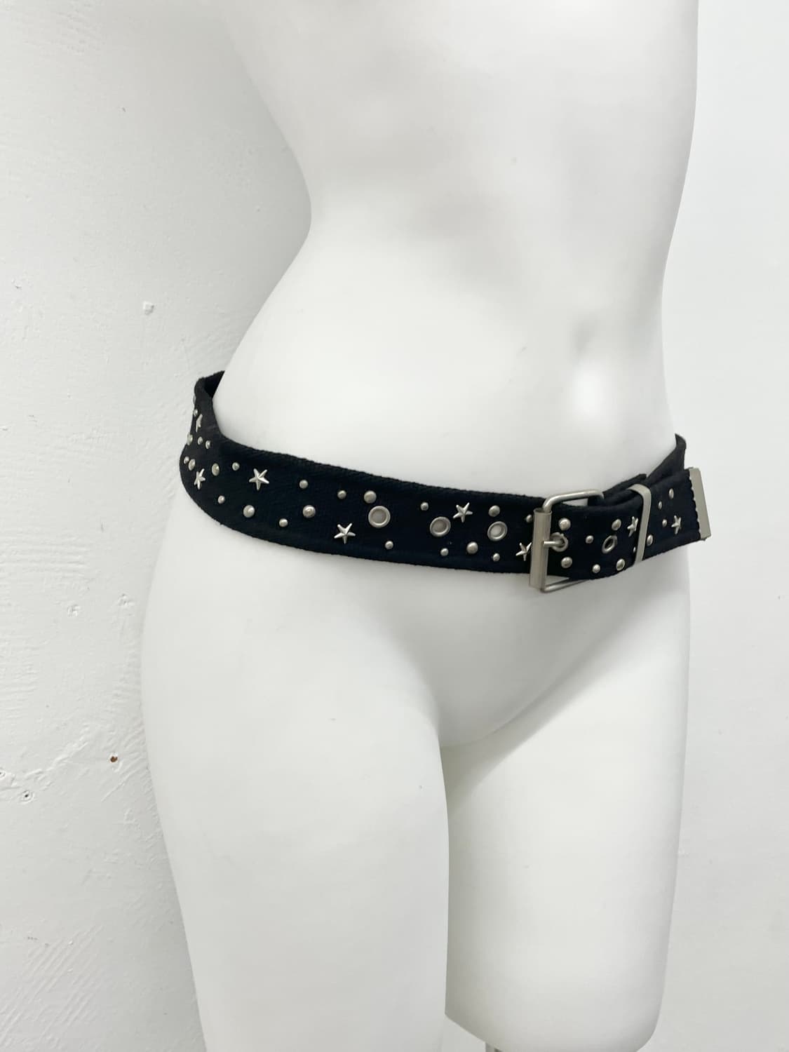 캔버스 스터드 펀칭 버클 벨트 상품이미지3