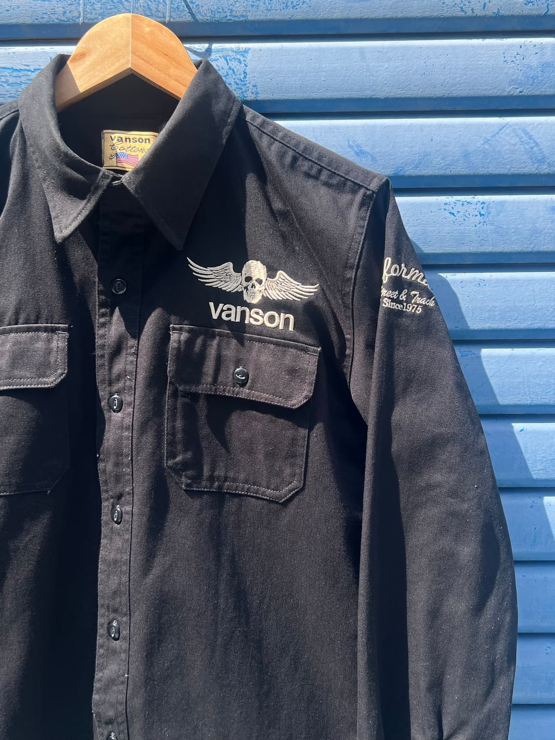 Vanson Leather Canvas Shirt 상품이미지3