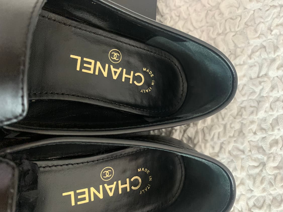[정품] 샤넬 19 체인 모카신 로퍼 G35067 / 37사이즈 상품이미지5