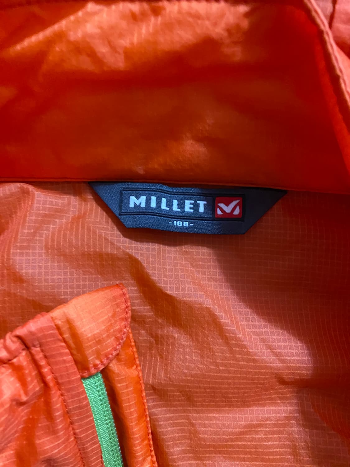 밀레 등산 바람막이 자켓 오렌지 100 상품이미지2