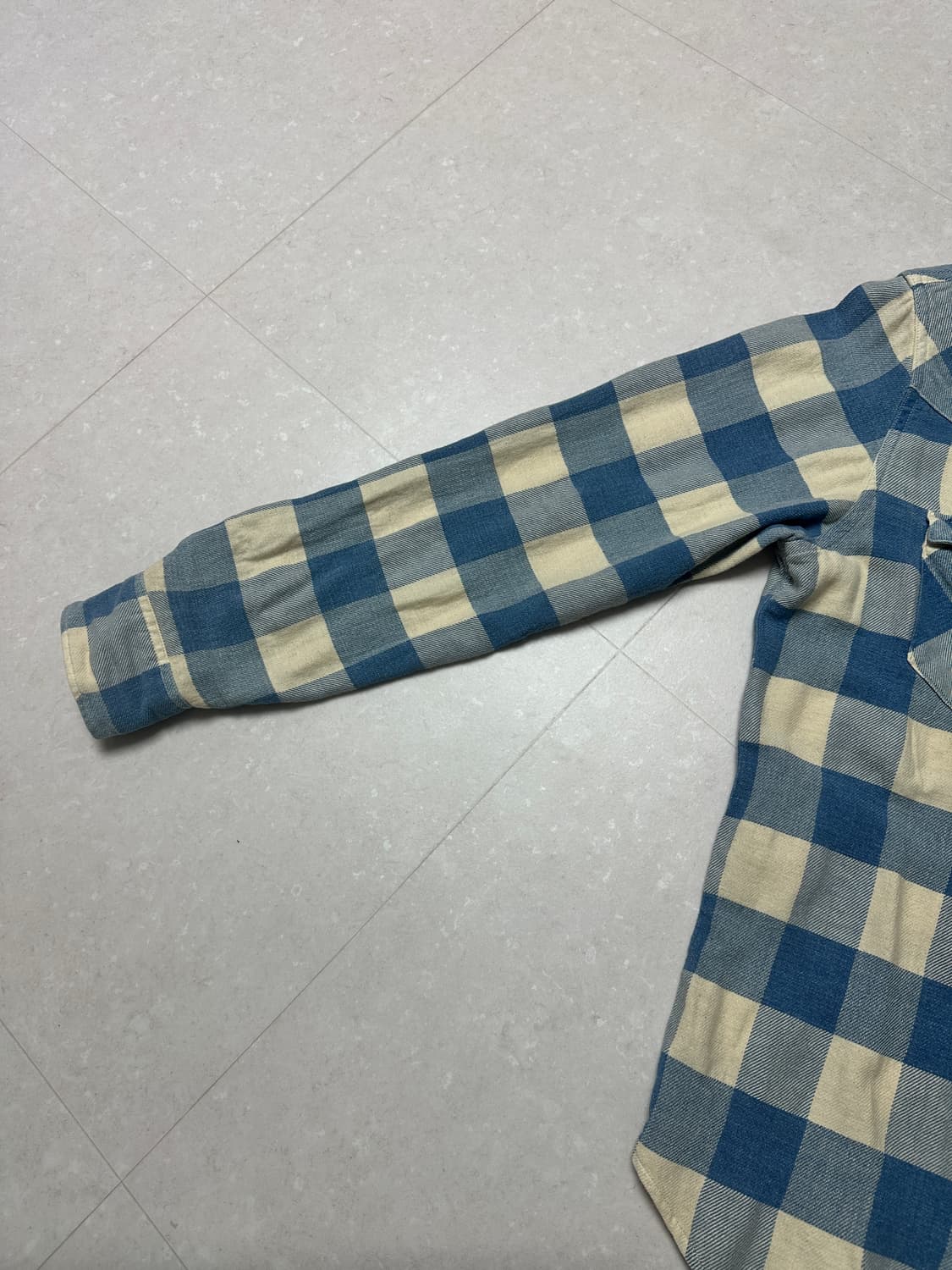 더블알엘 슬림핏 플래드 트윌 웨스턴 셔츠(M size) 상품이미지4