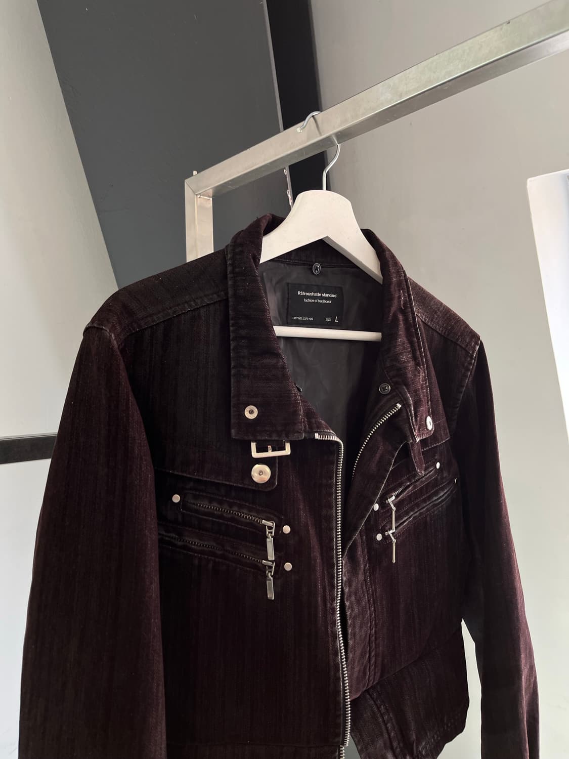 Suede Crop Trucker Jacket 상품이미지4