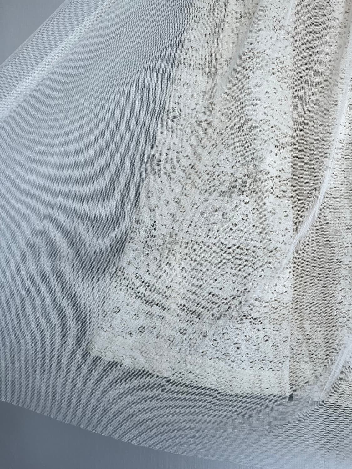 레이스 시스루 샤 스커트 상품이미지3