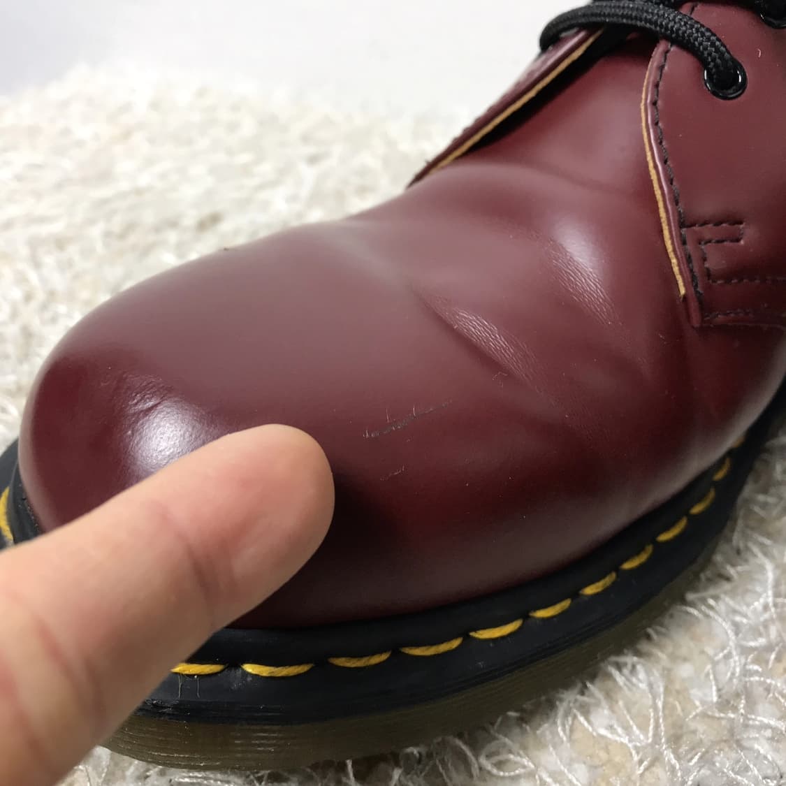 닥터마틴 체리색 3홀 워커 남성270 상품이미지4