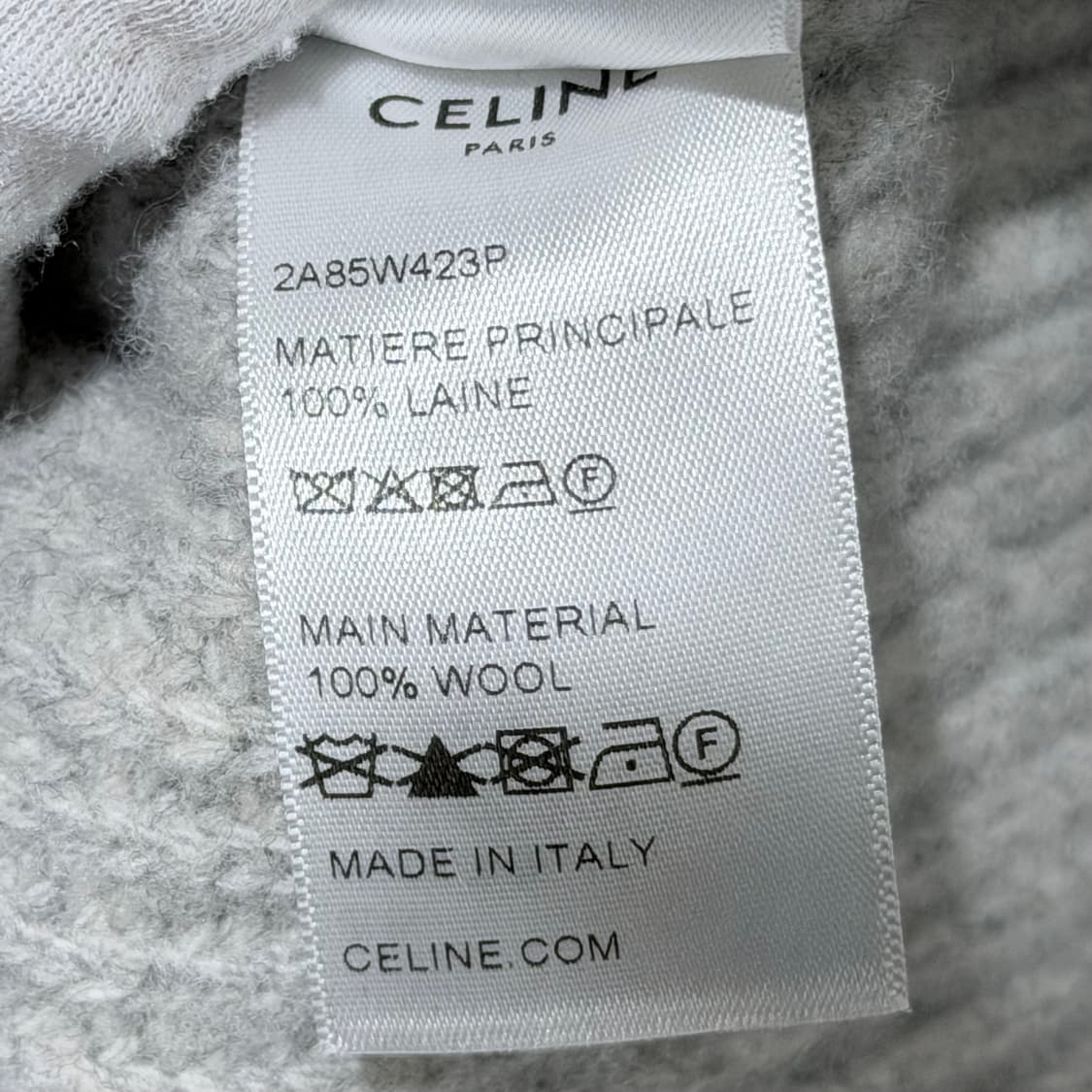 (A+/XL) / 셀린느 울리브드 그레이 니트 후드 상품이미지8