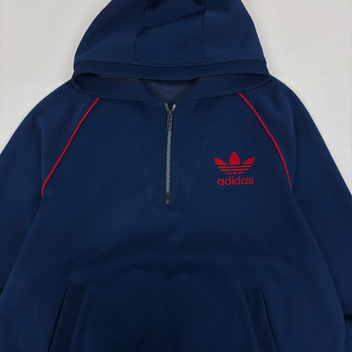 90s 아디다스 반집업 후드티 상품이미지5