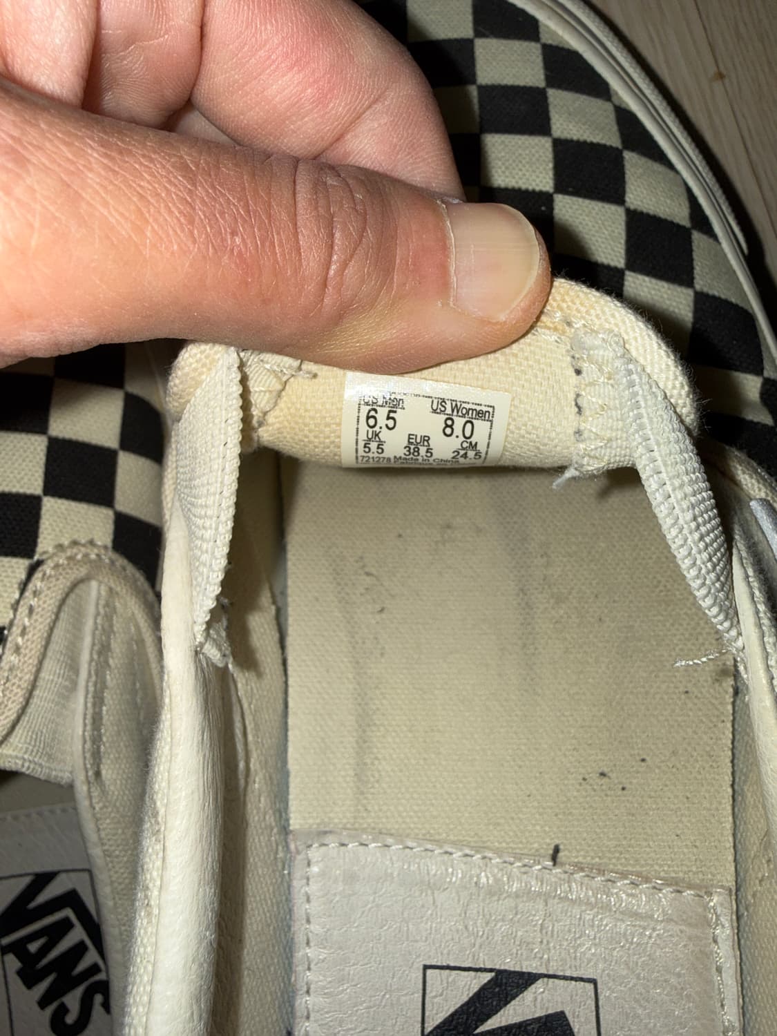 반스 볼트 체커보드 슬립온 245 상품이미지4