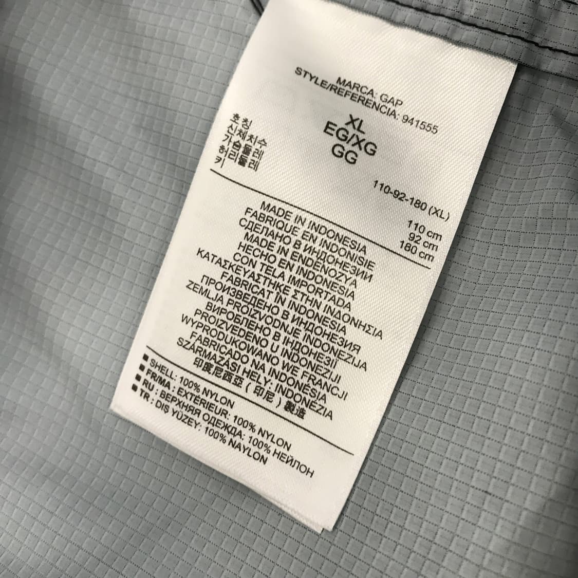 GAP 갭 윈드브레이커 바람막이 [XL] 상품이미지5