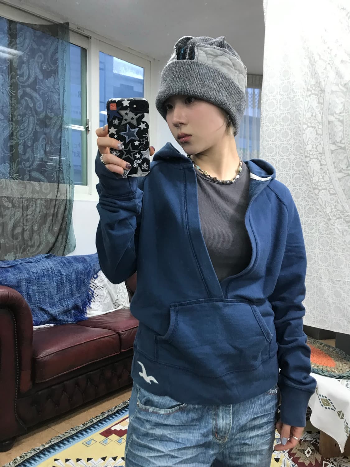 홀리스터 여성 브이넥 후드티 (Z1038) 상품이미지2