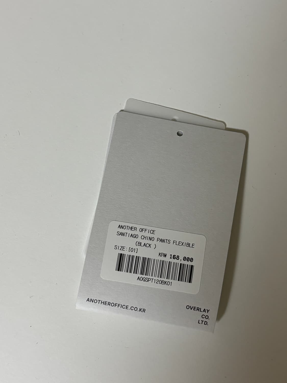 [1] 어나더 오피스 산티아고 치노 팬츠 플렉서블 (블랙) 상품이미지3