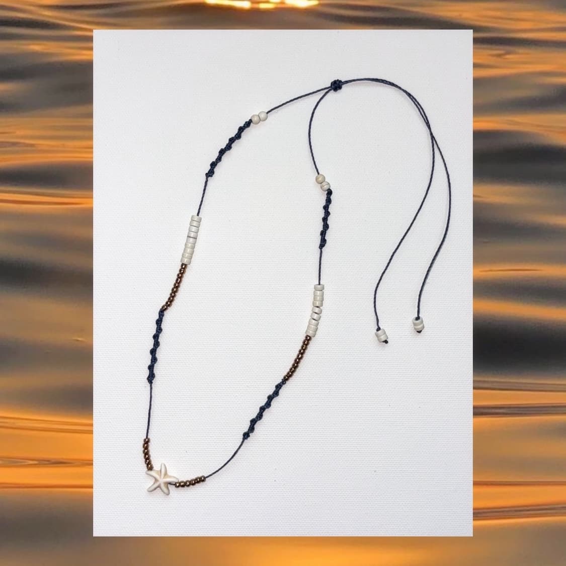 Sunset white star necklace 선셋 화이트 스타 목걸이 상품이미지1