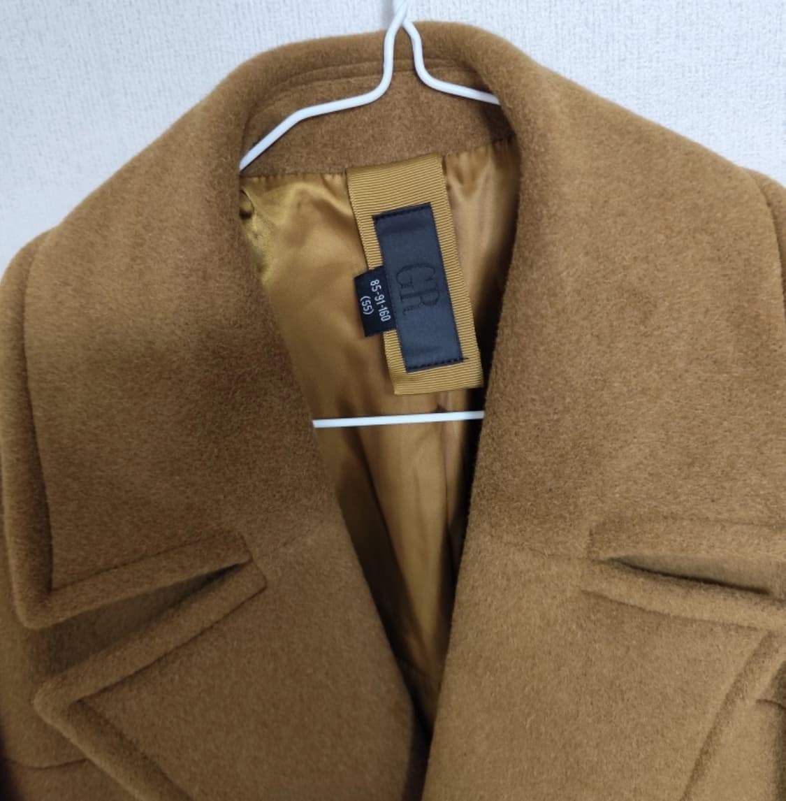 여성 앙고라 더블 코트 (자켓, 카멜, 55) 상품이미지3