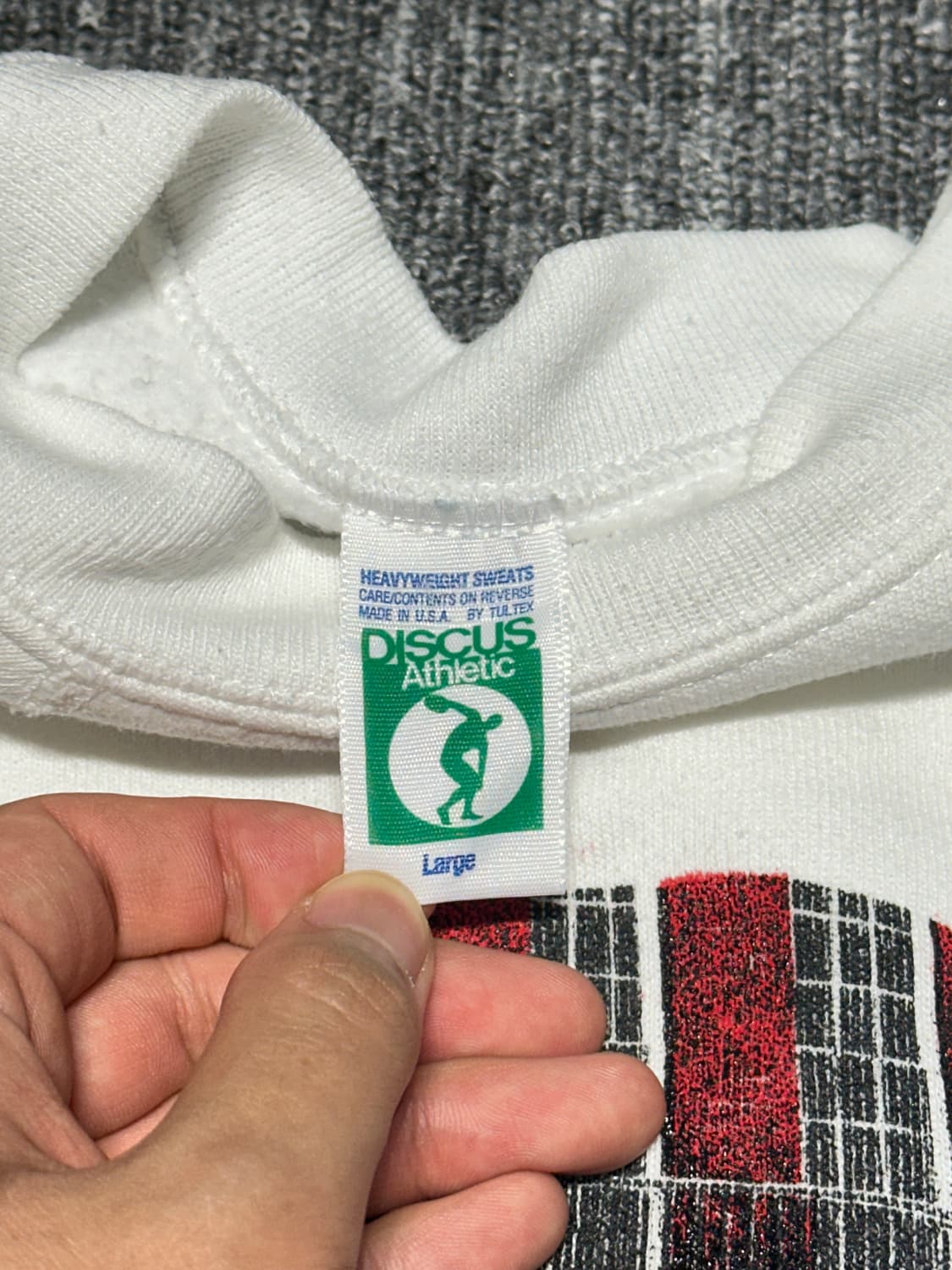 90s made in U.S.A DISCUS Athletic 빈티지 스웻 상품이미지3
