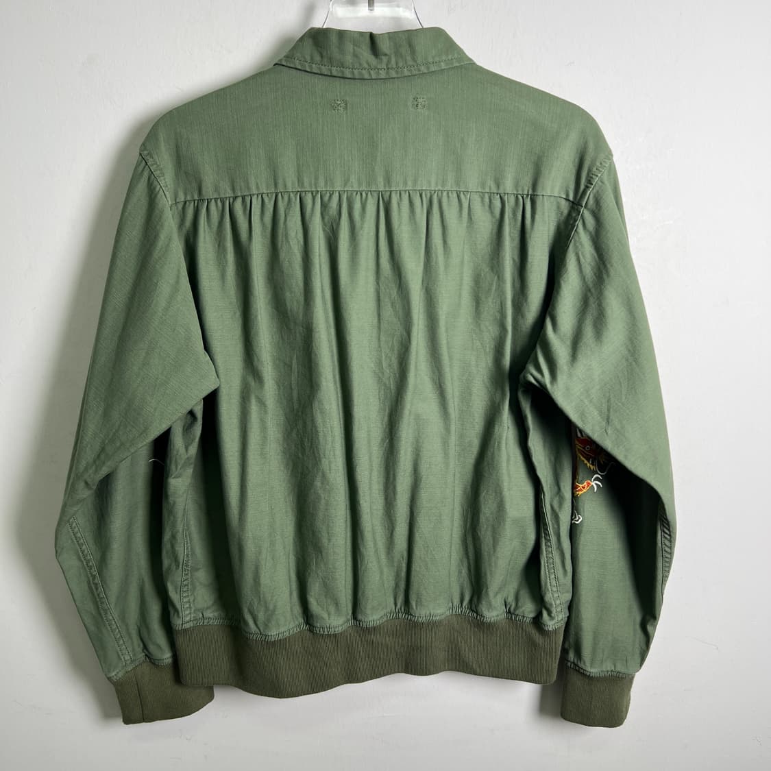 아비렉스 카키 코튼 자수 스베니어 자켓 M 상품이미지6