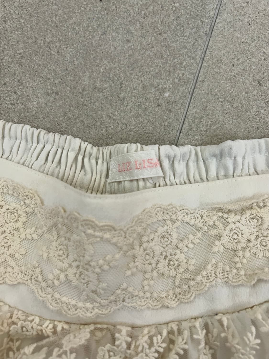 리즈리사 레이스 화이트 스커트 상품이미지2