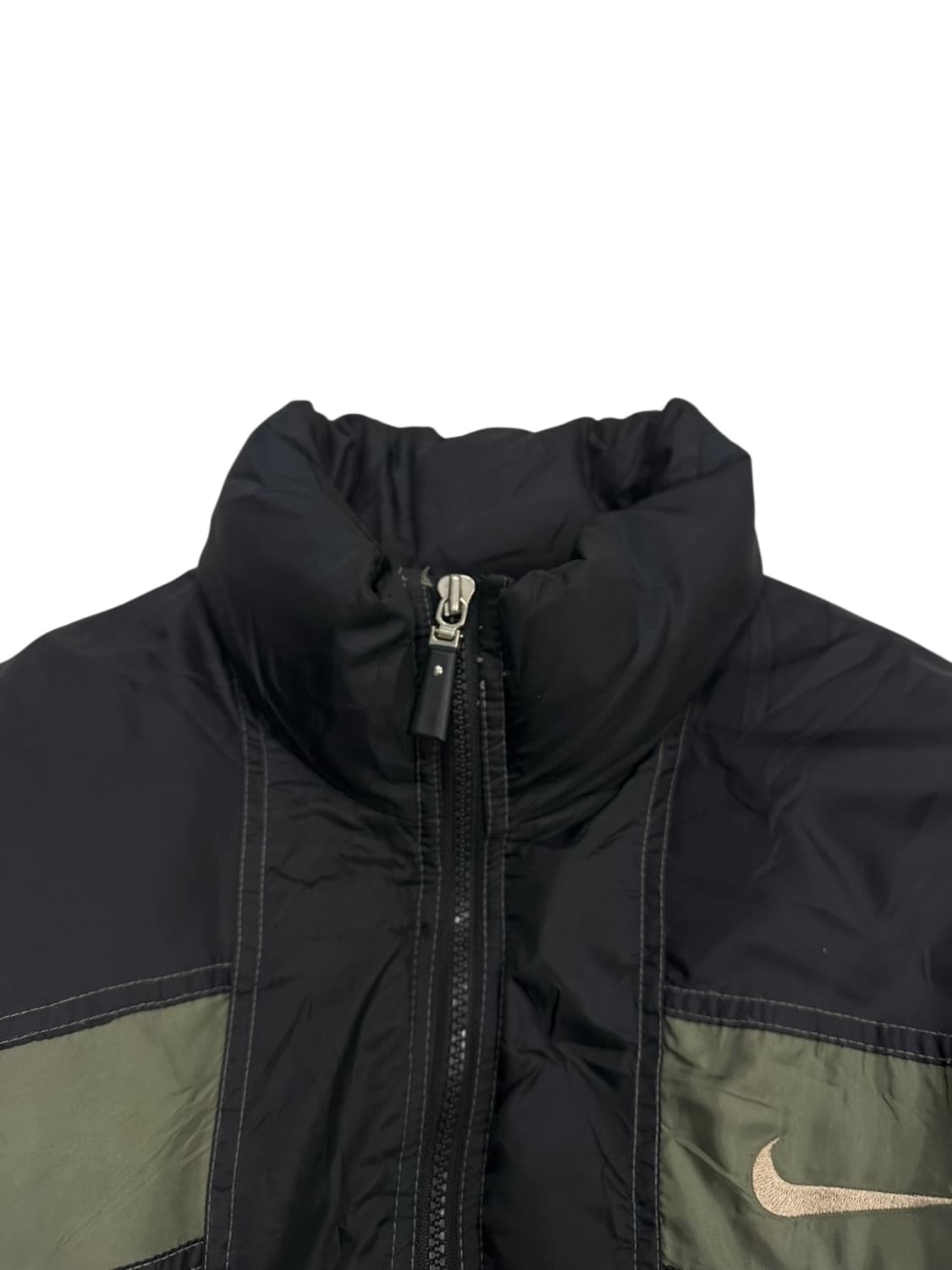 90년대 나이키 덕다운 점퍼 카키&블랙 (L~2XL) 상품이미지4