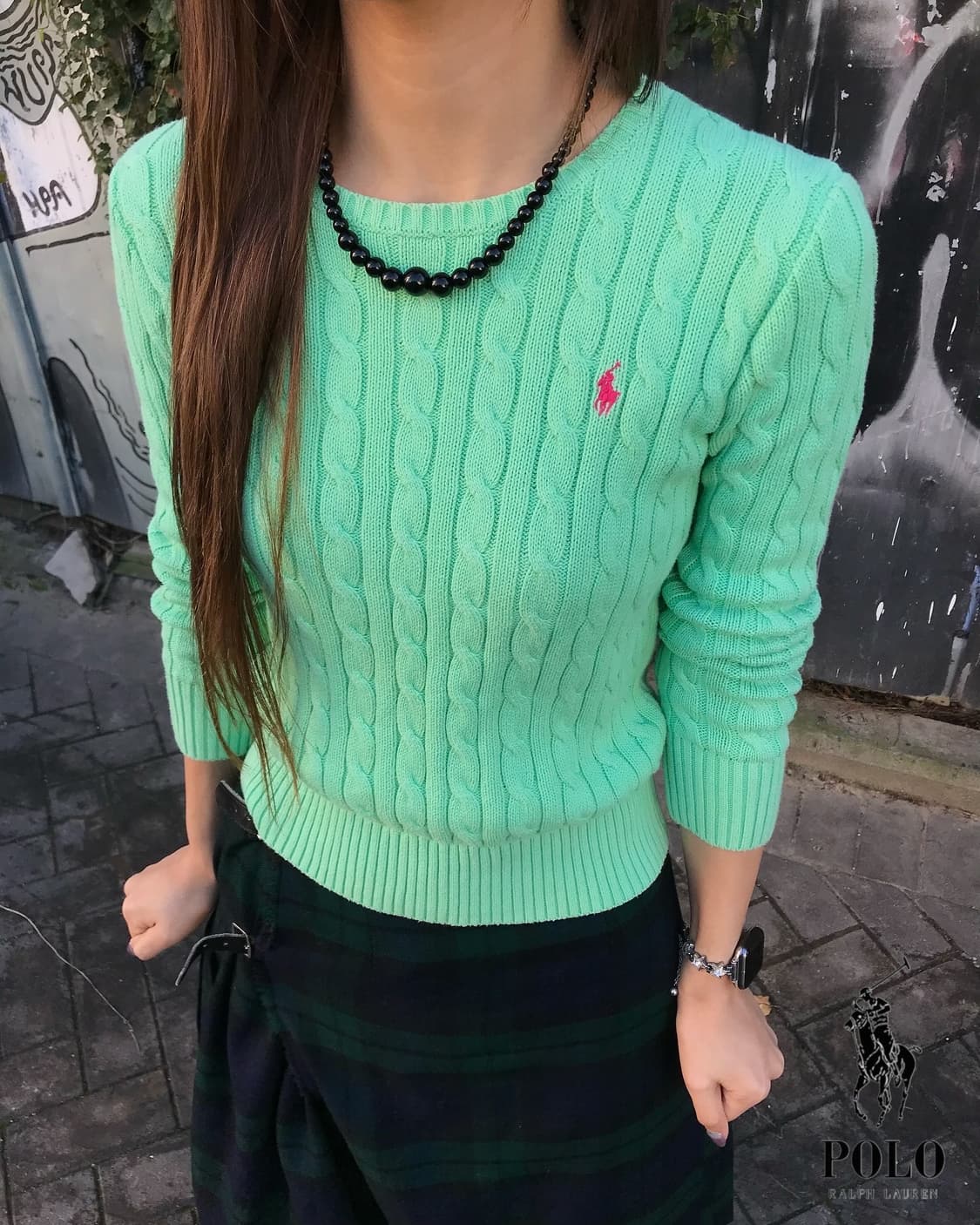 폴로 케이블 니트 상품이미지1
