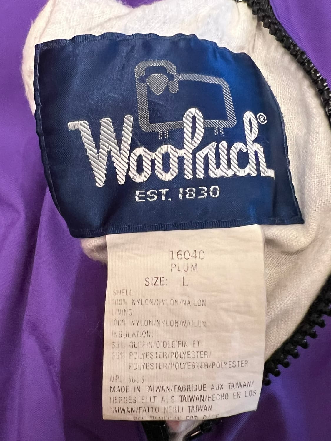 90's [L] 올드 울리치 경량 패딩 신슐레이트 리버시블 점퍼 상품이미지8