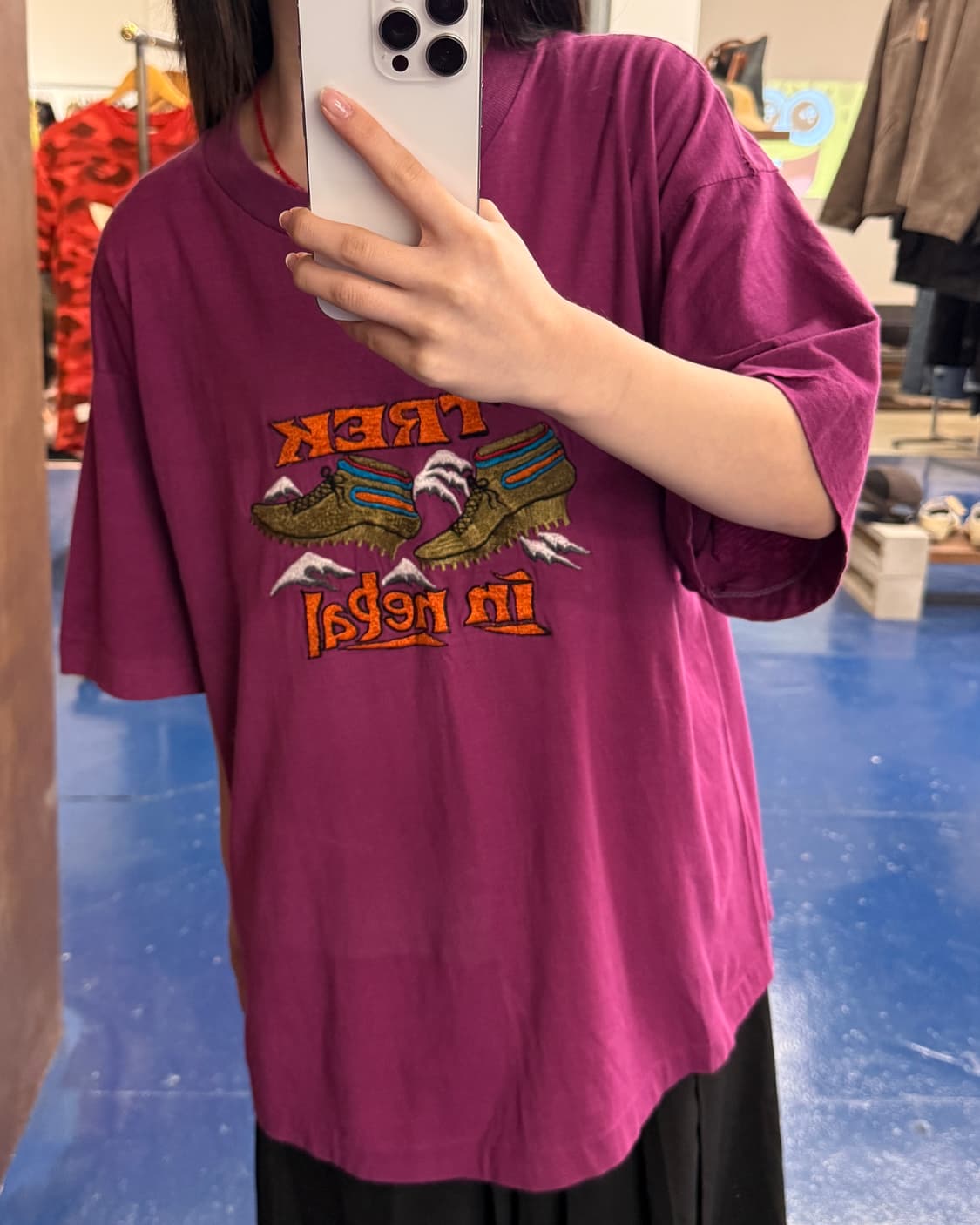 1990s Trek Nepal 싱글스티치 반팔티 상품이미지1