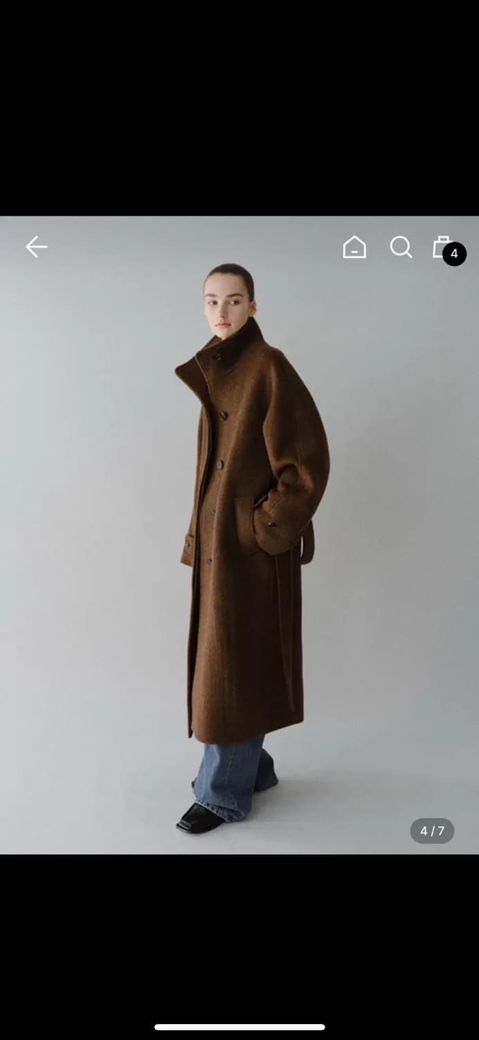 MOHAN wool high neck coat 모한울하이넥코트 상품이미지3